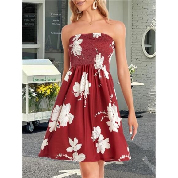 Boho Floral Summer Dress - Picture 3 of 7